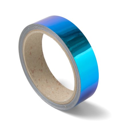 Nastro adesivo cangiante Aslan ColourShift opaco SE71, PET, blu scuro/verde, l = 25 mm, l=5 m
