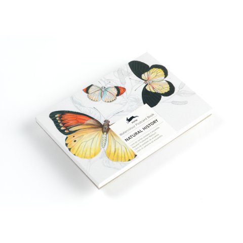 Pepin Künstler-Postkarten-Malbuch Aquarellpapier 15 x 10,5 cm, 250 g/m², 16 Karten, Natural History
