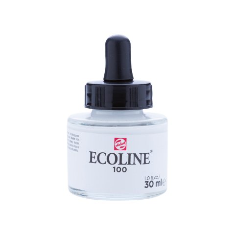Royal Talens Acquerello liquido Ecoline Bottiglia di vetro, 30 ml, bianco (100)