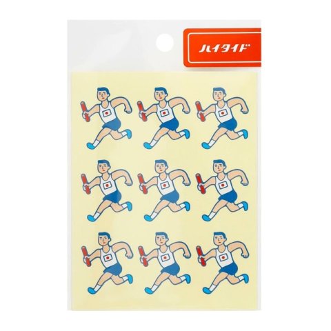 Everybody's Sticker 85 x 110 mm, Runner, 9 pieces