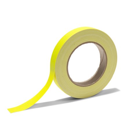 Gewebeband ''Gaffa'', matt, neonfarben 19 mm x 25 m, neongelb