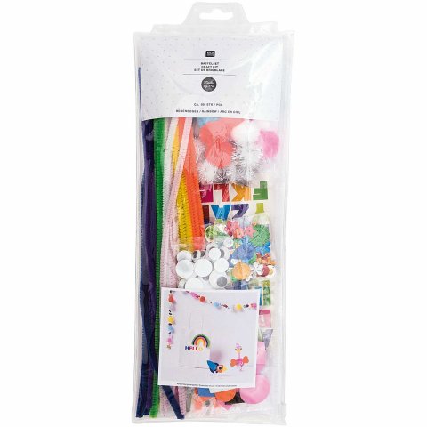 Kit per l'artigianato circa 100 parti, "Arcobaleno