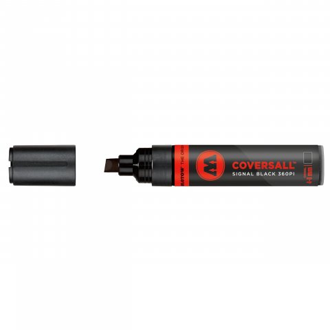 Molotow Masterpiece COVERSALL Marker, signal black Strichstärke 4-8 mm (Chisel), 360PI