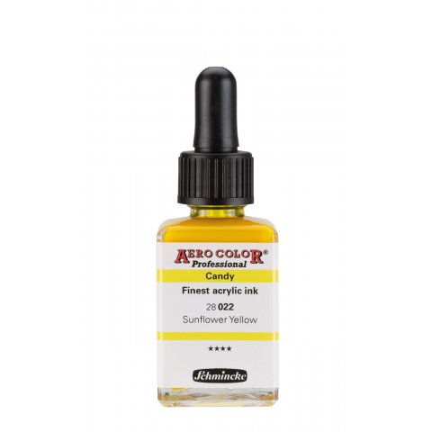 Schmincke Acryltusche Aero Color Professional 28 ml, Candy, Sunflower Yellow (022)