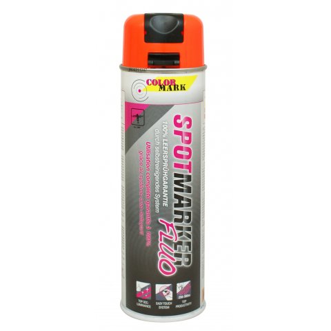 Colormark Allroundmarker Fluo Markierungsspray Dose 500 ml, neonorange