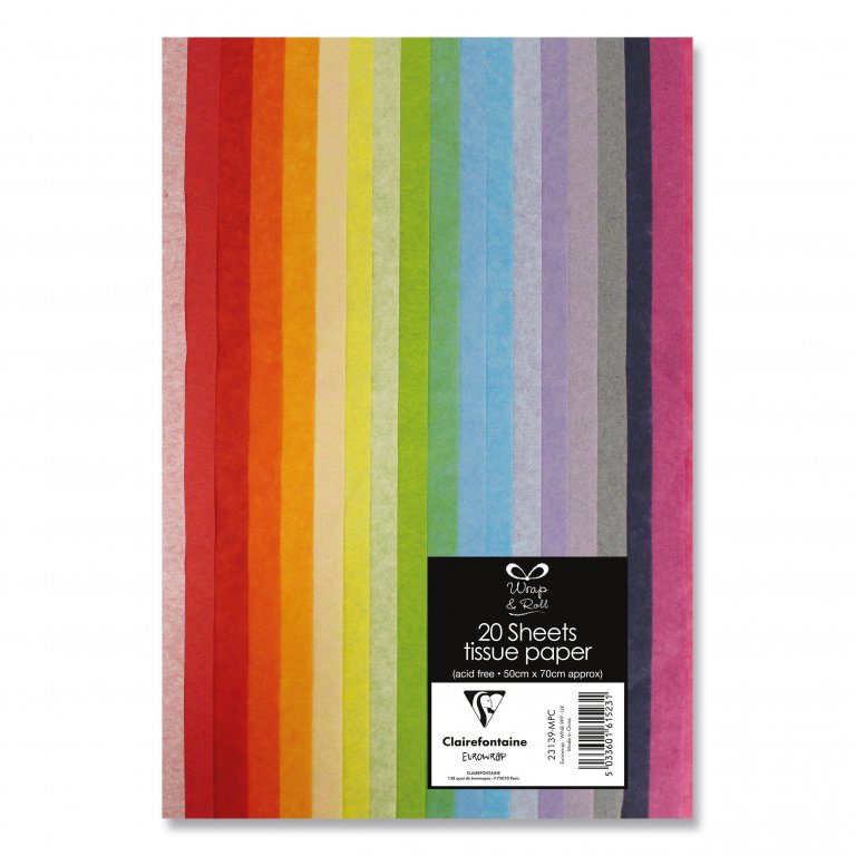 Carta velina Clairefontaine Mixpack Arcobaleno