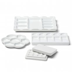 Porcelain palette, white