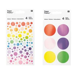 Paper Poetry circle stickers