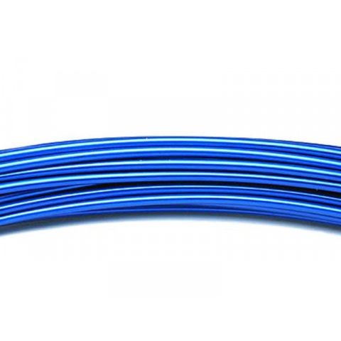 Alambre de aluminio, de color, no enderezado ø 2,0 mm, l = 3 m, azul