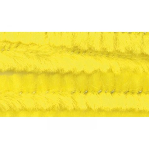 Chenilledraht (Pfeifenputzer) farbig 10 Stück, ø 8 mm, l = 50 cm, zitronengelb