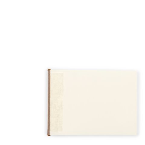 Photo album book block, blank 205x150mm,horizontal form,glue binding,cream white
