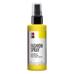 Marabu Fashion-Spray Textilsprühfarbe, Flasche, 100 ml, sonnengelb (220)