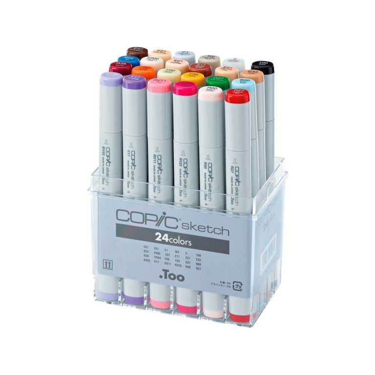Copic Sketch Sets, Set of 24