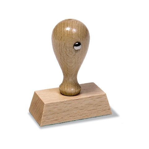 Wooden stamp bodies stamp area 25 x 50 mm