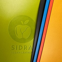 Sidra manzana revestida de cuero
