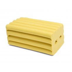 Standard-Plastilin (Knete), farbig, 500 g-Block (50 x 62 x 118), gelb