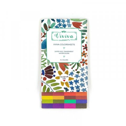 Viviva Colori ad acquerello, set 16 colori in un mini libro, originale