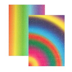 Regenbogen-Glitterkarton