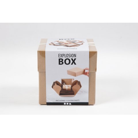 Explosionsbox bis 12 x 12 x 12 cm, kraftpapier