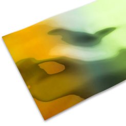 Specchio di polistirolo, colorato, irregolarmente ondulato, arcobaleno iridescente 8 x 320 x 1000 mm, s = 2 mm