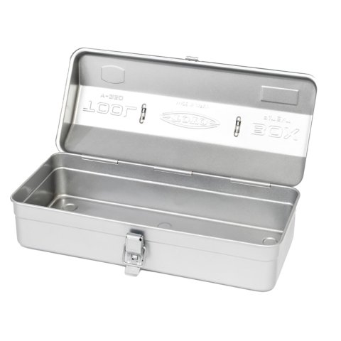 Toyo Steel Werkzeugkiste Tool Box Y-350 350 x 110 x 150 mm, Stahlblech silber