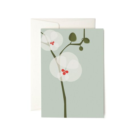 Pleased to meet Grußkarte DIN A6, Klappkarte mit Kuvert, Orchid