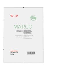 Marco porta-immagine senza cornice, 15 x 21 cm, 2 mm vetro normale