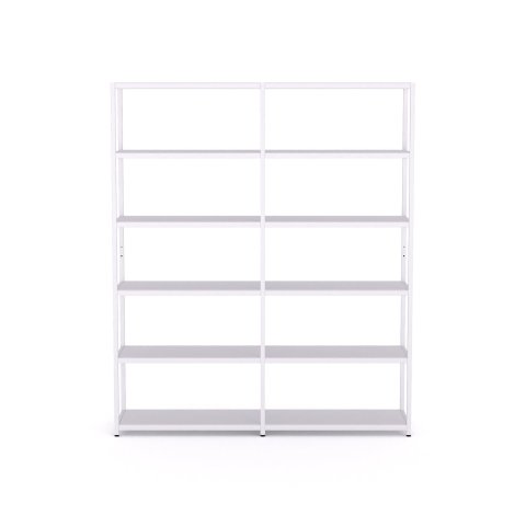 Scaffale Modulor M4.6 1865x1575x400mm, bianco, RAL 9016, FS