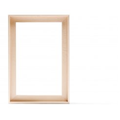 Bass floater frame, lime wood, natural, 21 x 31 cm, Lw = 30 mm, MH = 28 mm