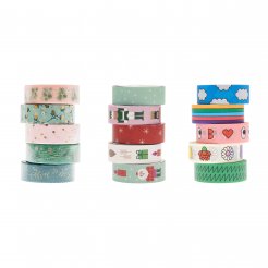 Adhesive tape set Paper Poetry, patterned