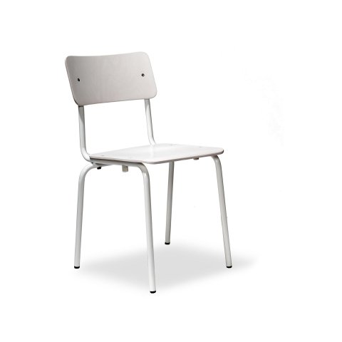 Children's chair Comeback 041, stackable 680/380 x 330 x 330, white stained, varnished