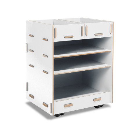 Modulor Kinder-Rollcontainer 45 L 380 x 490 x 340 mm, weiß