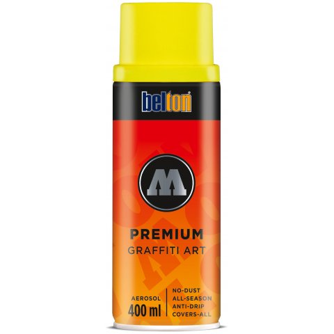 Molotow spray paint Belton Premium, neon Can 400 ml, neon yellow (232)