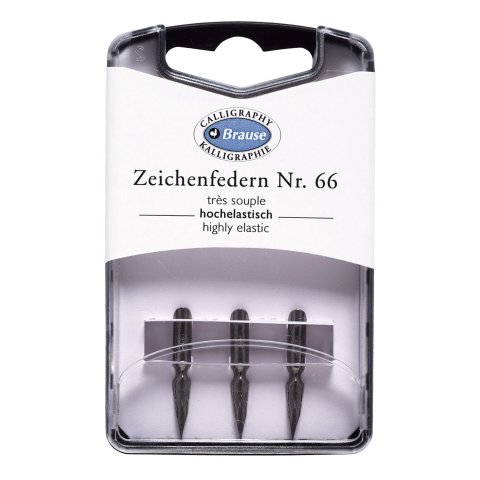Brause calligraphy and drawing nib sets 3 drawing nibs (66), highly flexible