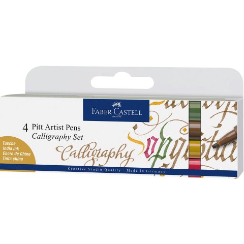 Faber-Castell Pitt Artist pen C, set of 4 set of 4, colours