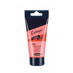 Schmincke Linoldruckfarbe College Linol, Kunststofftube 75 ml, Neonorange (850)