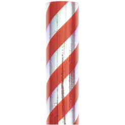 Lamina di iris con strisce rosse, 200 x 70 cm, strisce iridescenti rosse/trasparenti