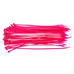 Kabelbinder neonfarben, l = 300 mm, b = 4,8 mm, 100 Stück, neonpink