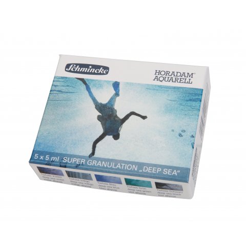 Schmincke Aquarellf. Horadam Super Granulation Set Tiefsee, Tuben, 5 x 5 ml