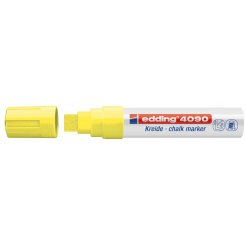 Edding Kreide Marker, Stift, Keilspitze 4-15 mm (4090), neongelb