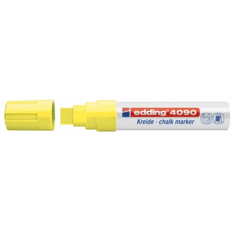 Marcatore a gesso Edding Perno, punta a cuneo 4-15 mm (4090), giallo neon
