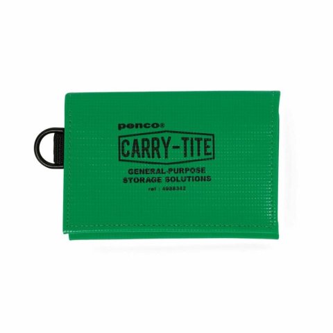 Carry Tite utensil bag, small 14 x 10 x 1 cm, with Velcro fastener, green