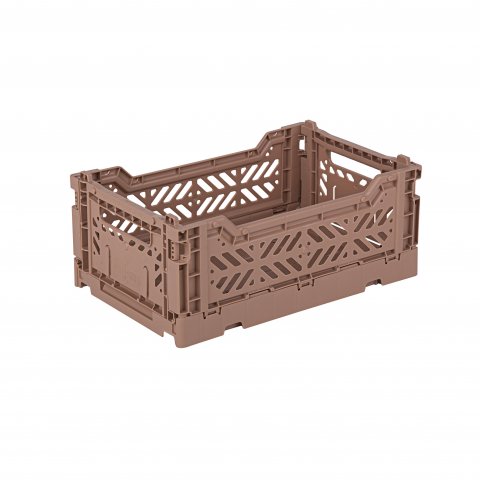 Aykasa Klappkiste, Mini 27 x 17 x 11 cm, PP, warm taupe