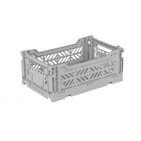 Aykasa Klappkiste, Mini 27 x 17 x 11 cm, PP, grey