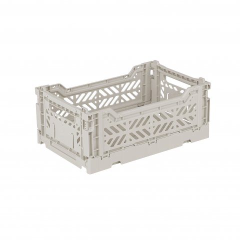 Aykasa Klappkiste, Mini 27 x 17 x 11 cm, PP, light grey
