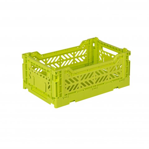 Aykasa Klappkiste, Mini 27 x 17 x 11 cm, PP, acid yellow