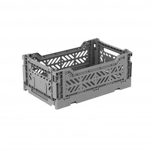 Aykasa Klappkiste, Mini 27 x 17 x 11 cm, PP, silver