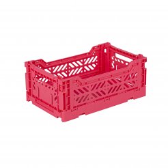 Aykasa Scatola pieghevole, mini, 27 x 17 x 11 cm, PP, rosa scuro