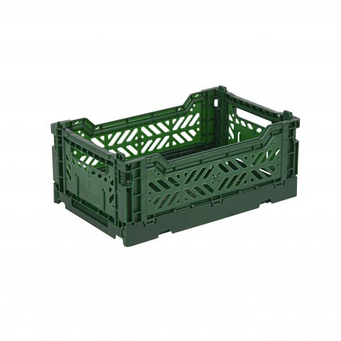 Aykasa Klappkiste, Mini 27 x 17 x 11 cm, PP, dark green