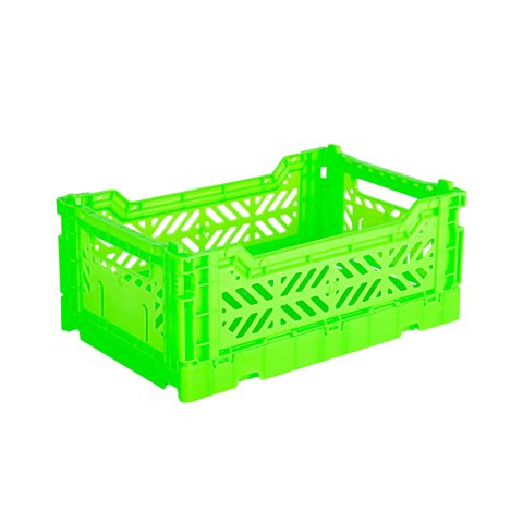 Aykasa Klappkiste, Mini 27 x 17 x 11 cm, PP, neon green